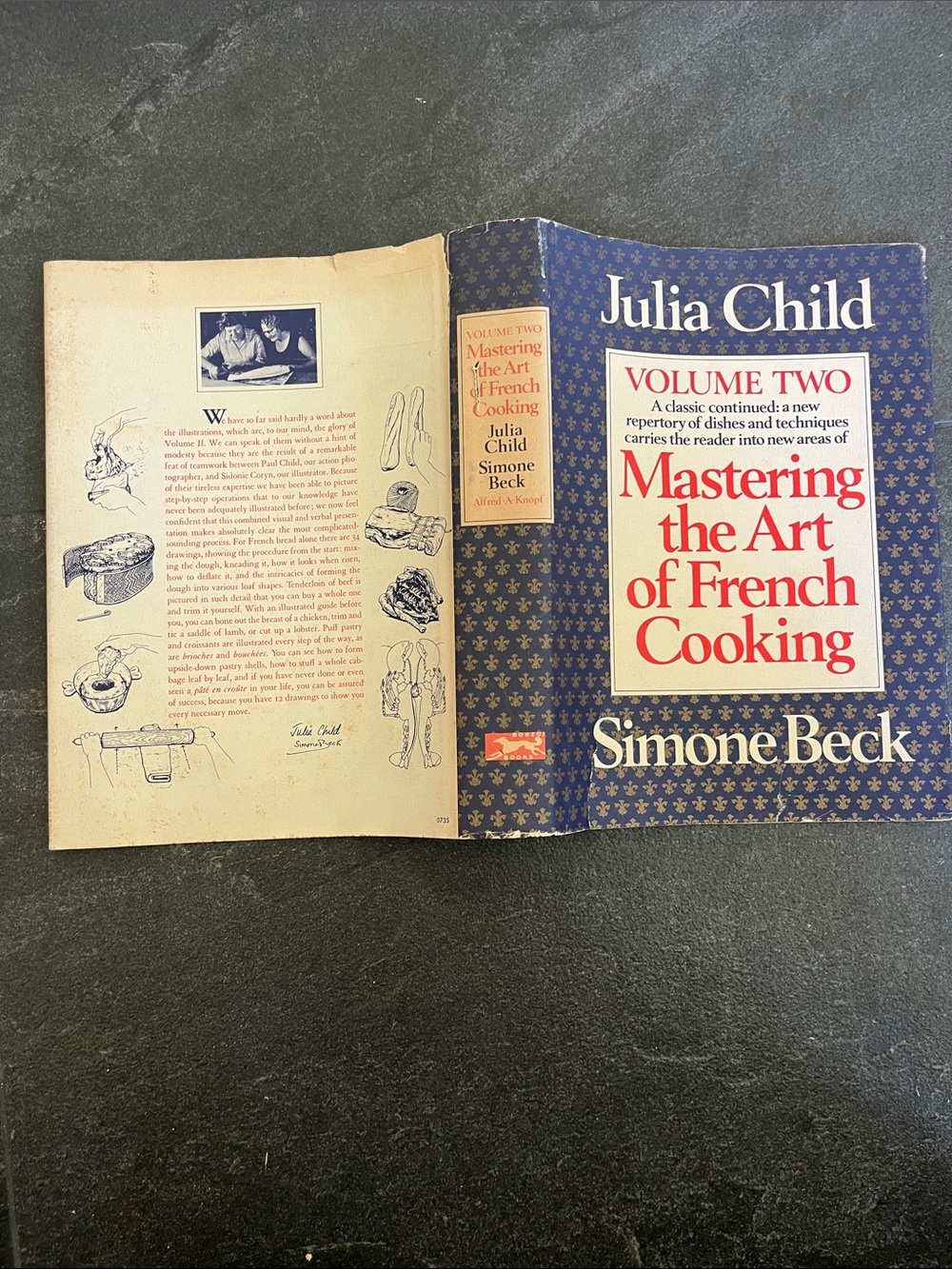 1st Edition MASTERING THE ART OF FRENCH COOKING JULIA CHILD VOLUME TWO 1970 - Picture 3 of 9